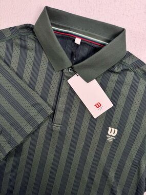 Wilson Game Point Seamless Polo Men’s XL Green NWT